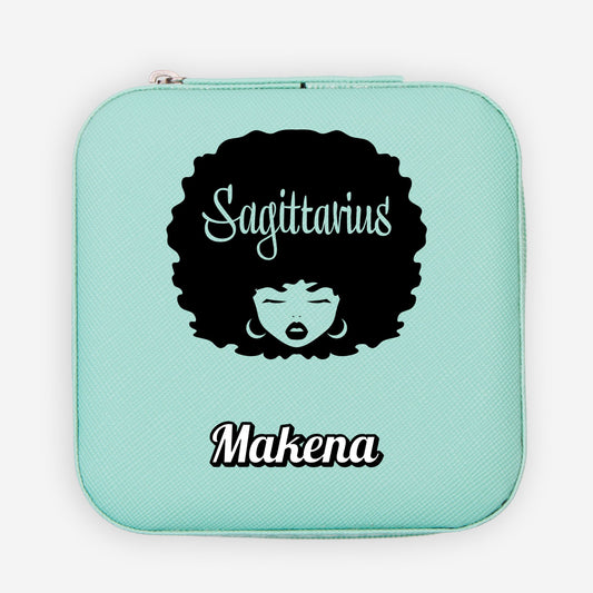 Personalized Jewelry Travel Case - Sagittarius