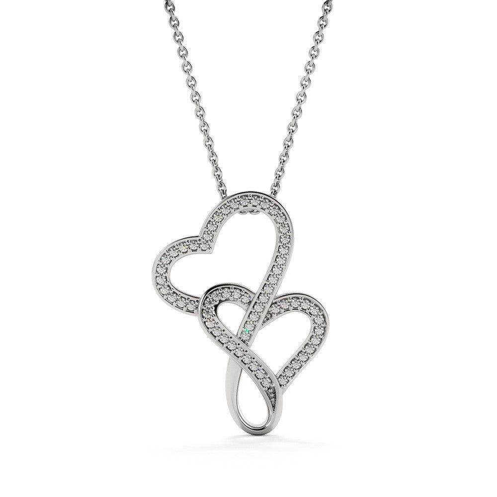 Heart-to-heart Pendant Necklace - To My Daughter, Never Feel That You Are Alone