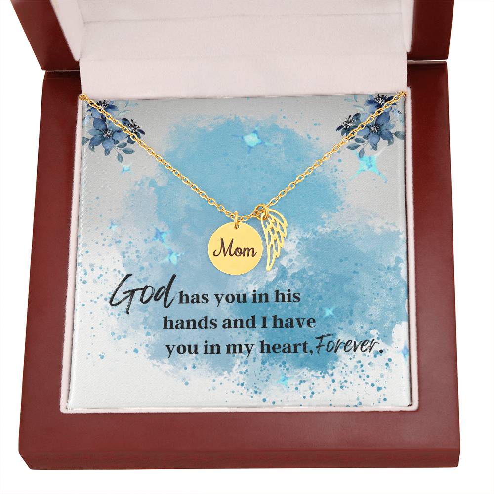 Memorial Necklace - Mom (Remembrance Necklace), God Has You