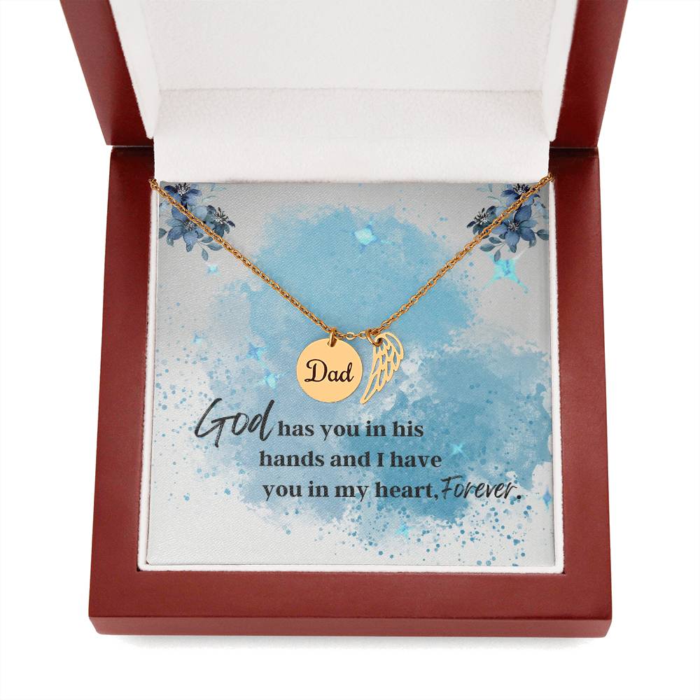 Memorial Necklace - Dad (Remembrance Necklace), God Has You