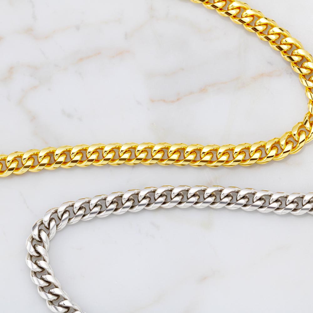 Cuban Link Chain For Dad - Thank You For Giving
