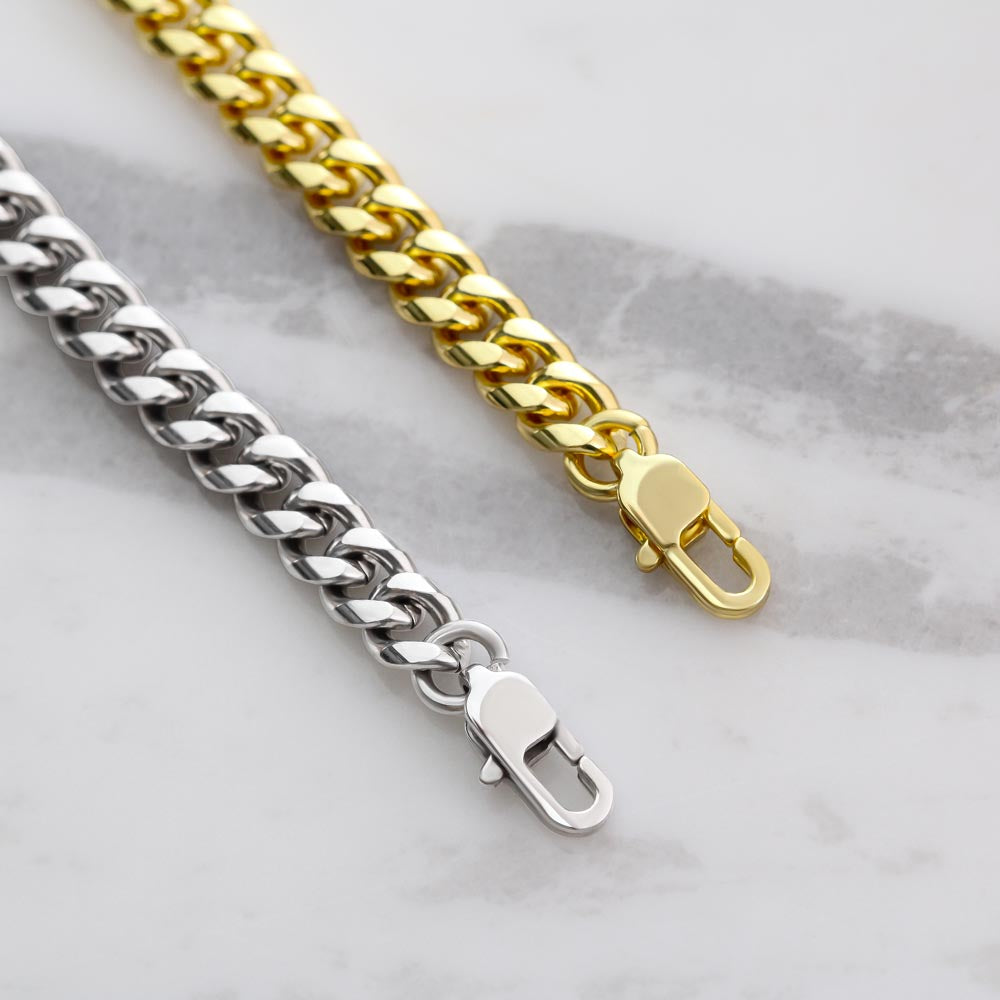 Cuban Link Chain For Dad - Thank You For Giving