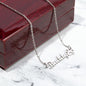 Paw Print Name Necklace - Personalized