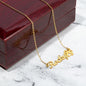 Paw Print Name Necklace - Personalized