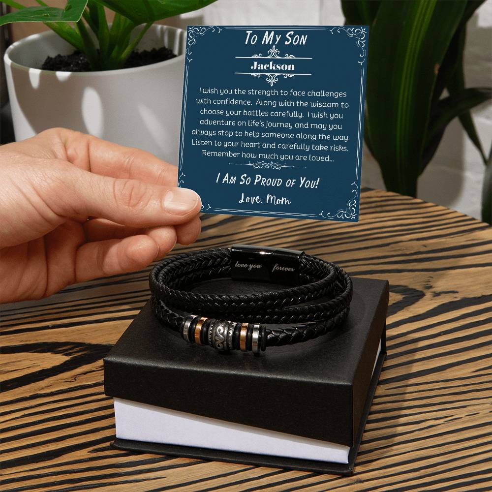 Son, I Wish You The Strength - Love You Forever Bracelet