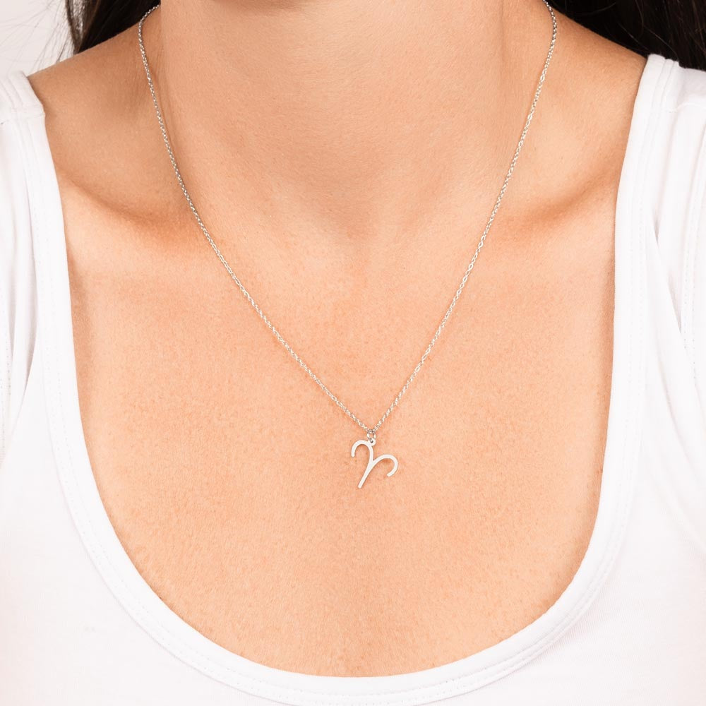 Zodiac Astrology Symbol Necklace (Purple)