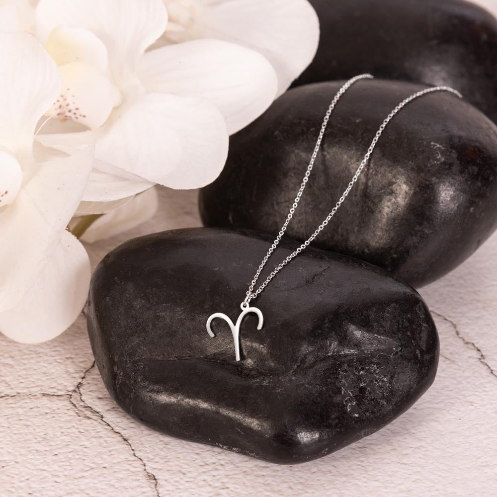 Zodiac Astrology Symbol Necklace (Purple)