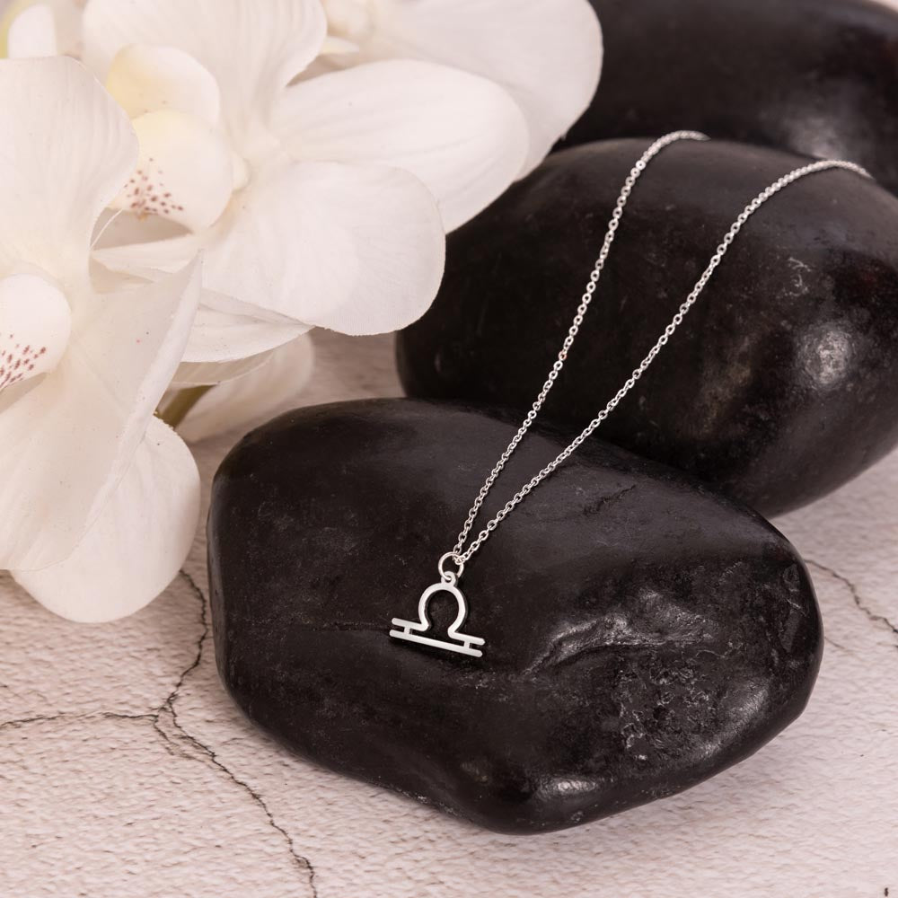 Zodiac Astrology Symbol Necklace (Purple)