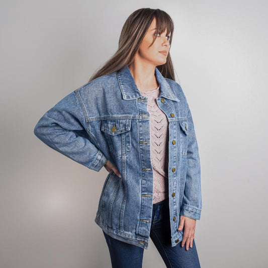 Woman's Denim Jacket - Personalized Name and Initial