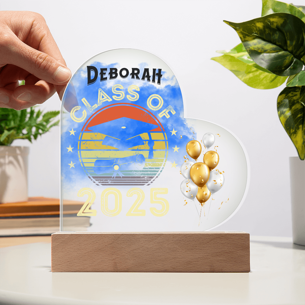 Class of 2025 - Acrylic Heart LED Keepsake