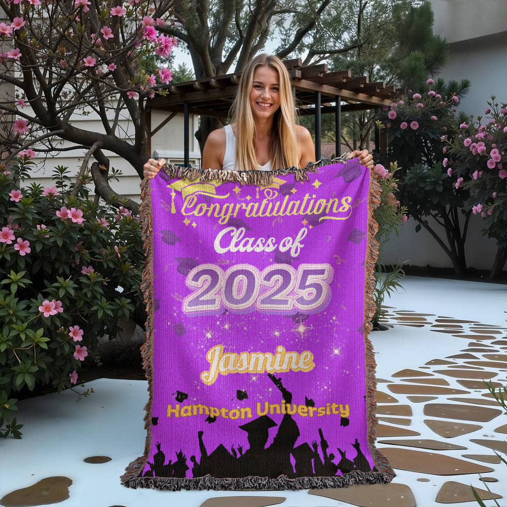 Heirloom Woven Blanket - Class of 2025 Graduation Keepsake