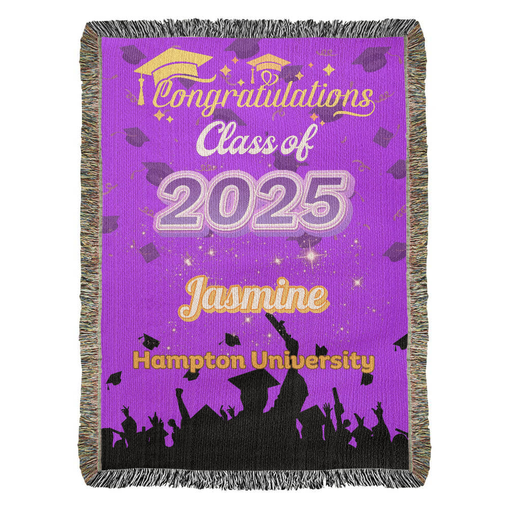 Heirloom Woven Blanket - Class of 2025 Graduation Keepsake
