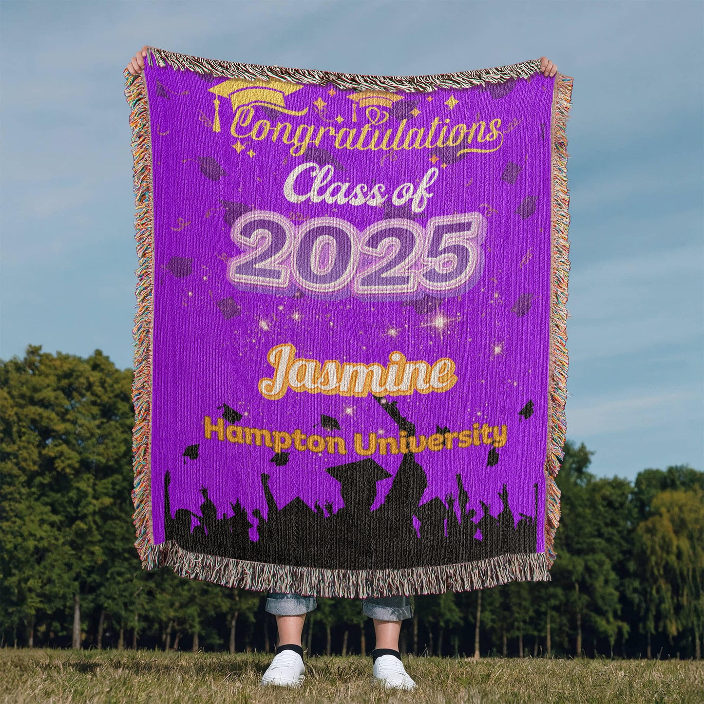 Heirloom Woven Blanket - Class of 2025 Graduation Keepsake