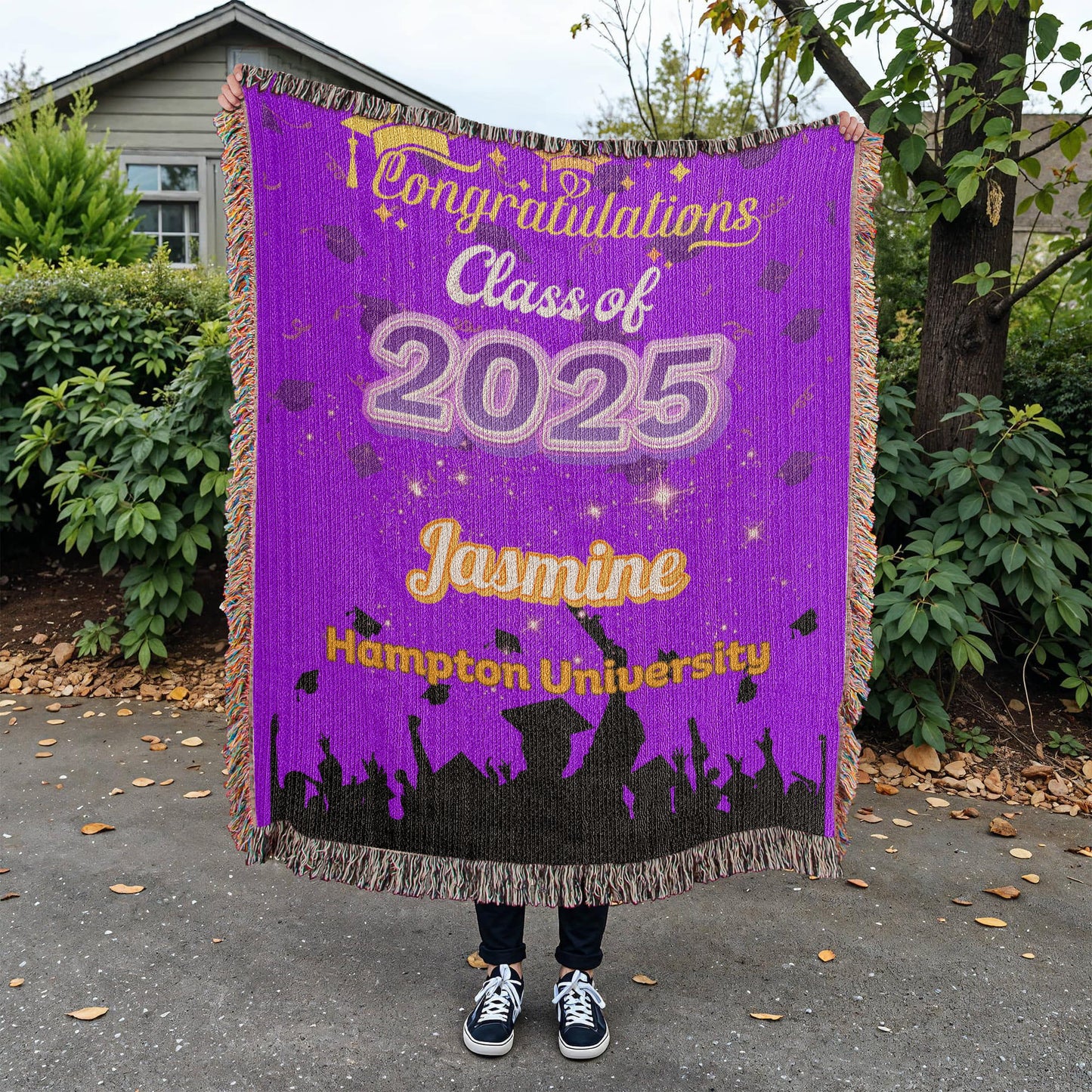 Heirloom Woven Blanket - Class of 2025 Graduation Keepsake