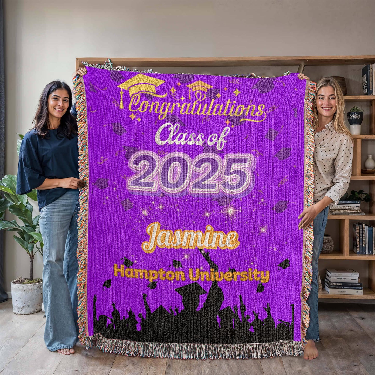 Heirloom Woven Blanket - Class of 2025 Graduation Keepsake