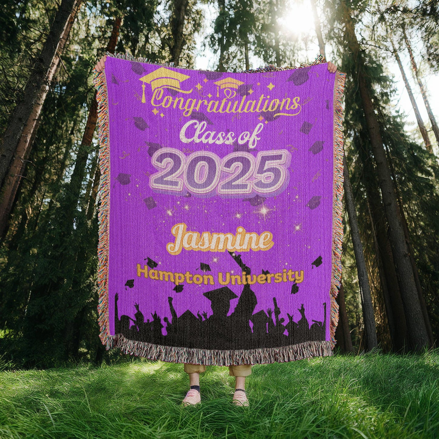 Heirloom Woven Blanket - Class of 2025 Graduation Keepsake