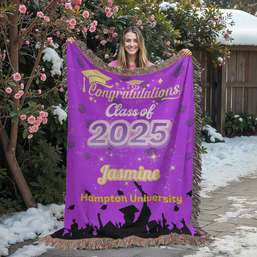 Heirloom Woven Blanket - Class of 2025 Graduation Keepsake