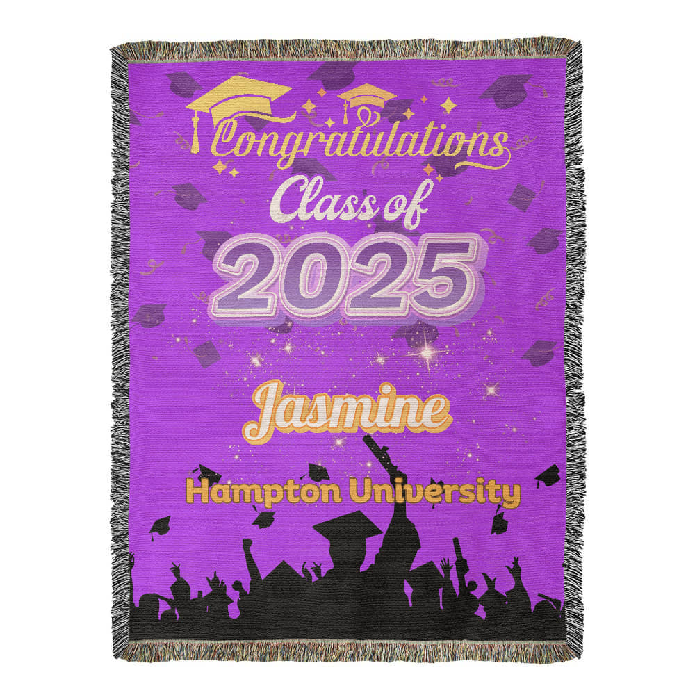 Heirloom Woven Blanket - Class of 2025 Graduation Keepsake