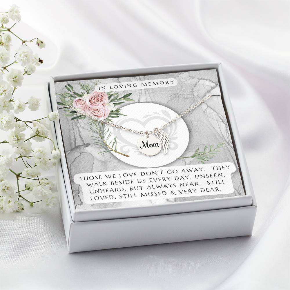 Memorial Necklace - Mom (Remembrance Necklace), In Loving Memory