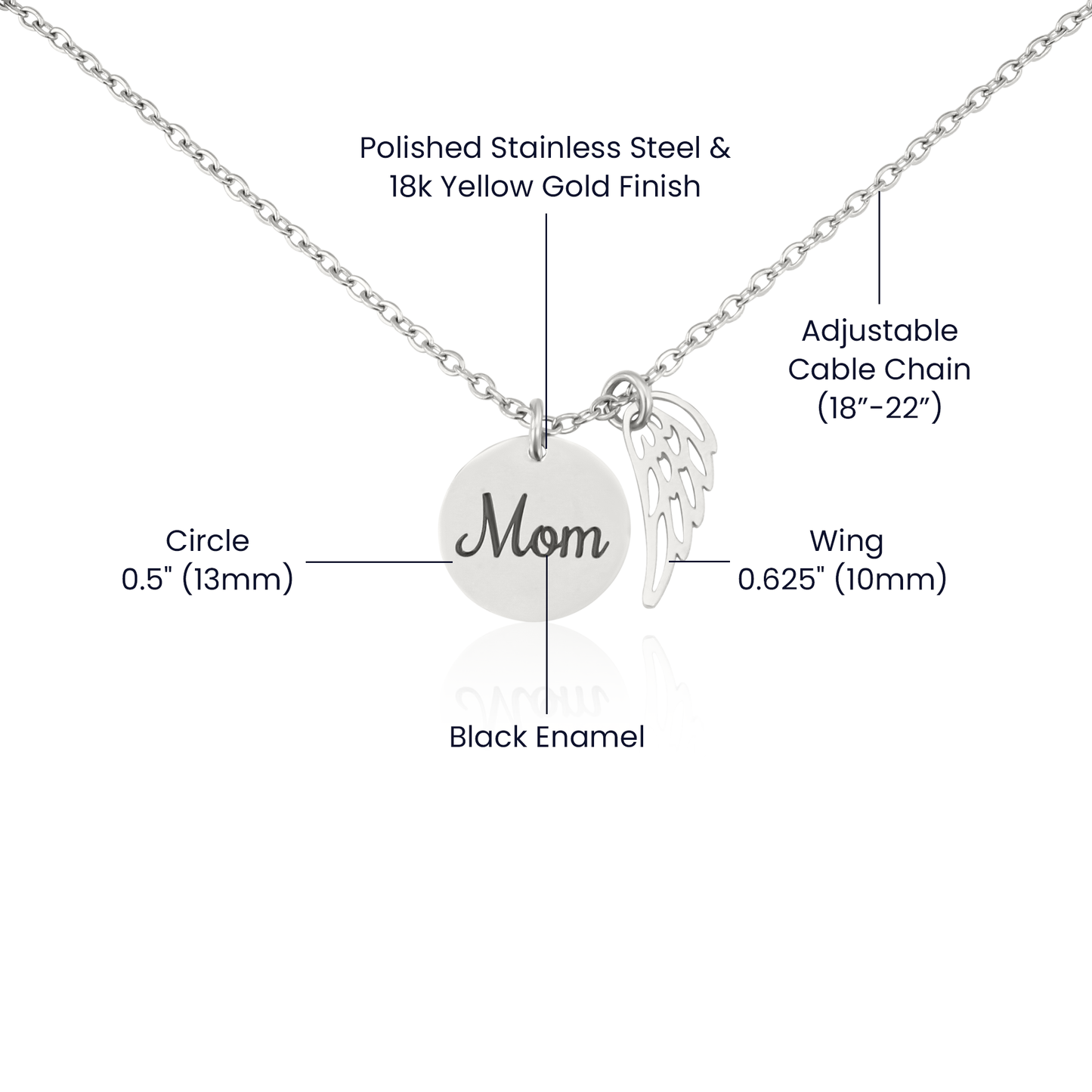 Memorial Necklace - Mom (Remembrance Necklace), In Loving Memory
