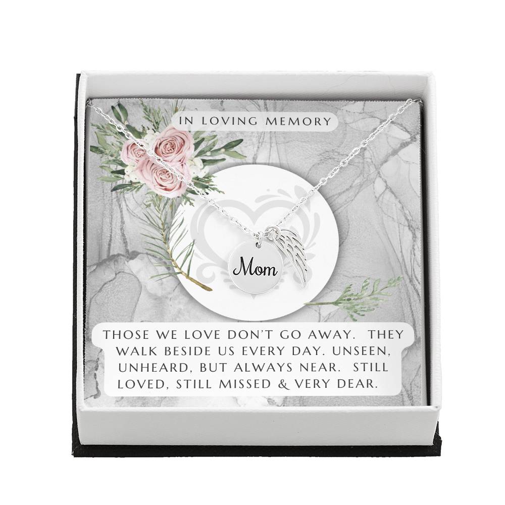 Memorial Necklace - Mom (Remembrance Necklace), In Loving Memory