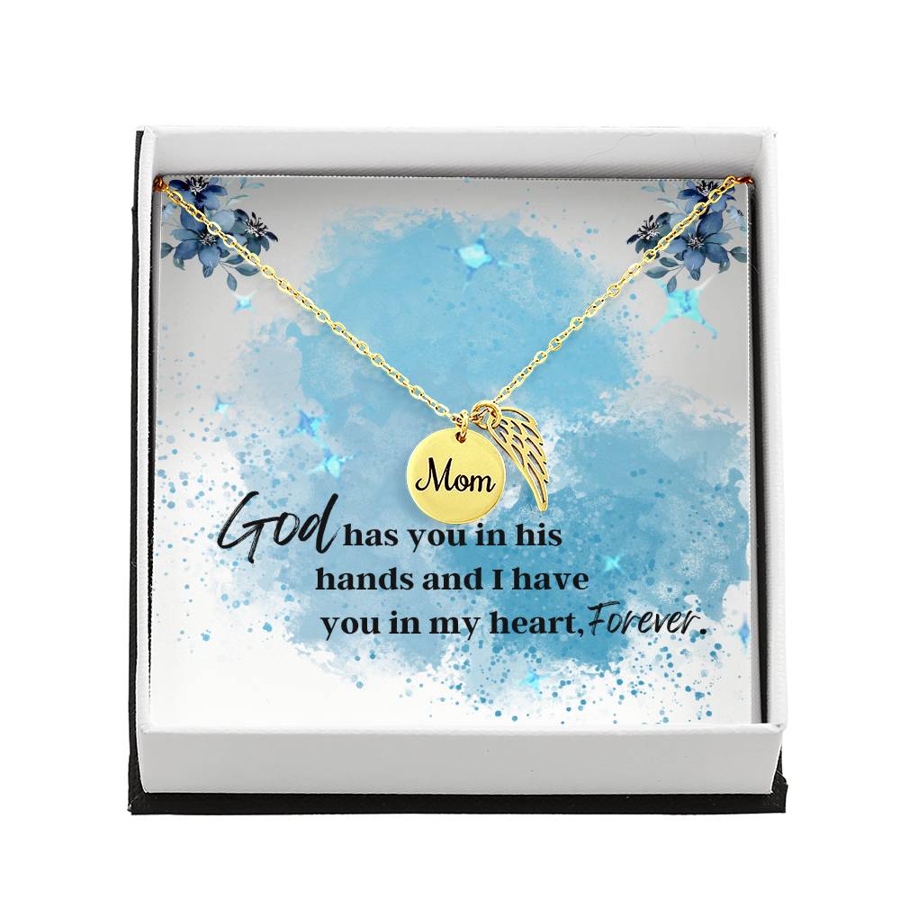 Memorial Necklace - Mom (Remembrance Necklace), God Has You