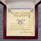 Crown Pendant Necklace - To My Gemini Daughter
