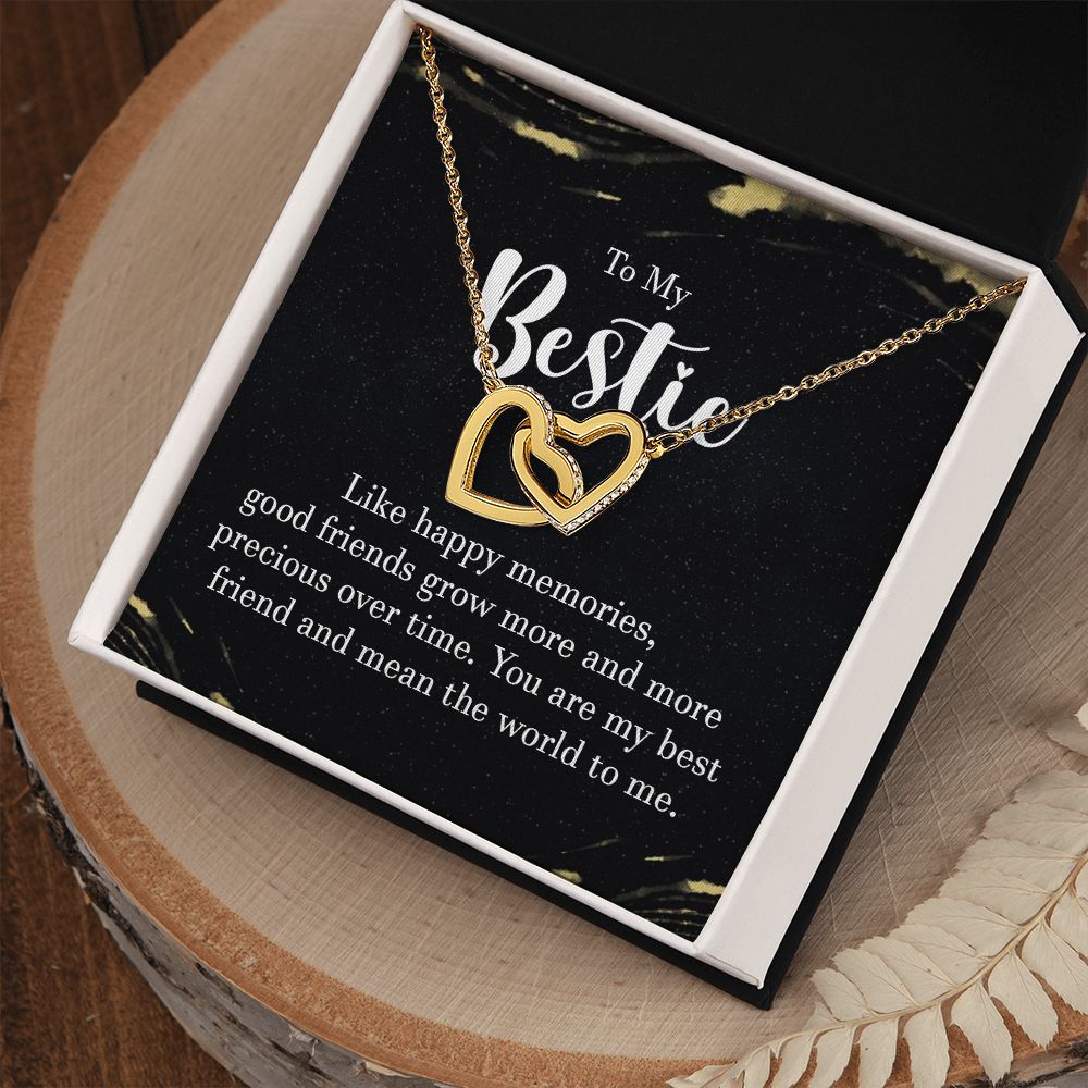 Interlocking Hearts Necklace - To My Bestie