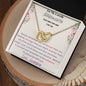 Interlocking Hearts Necklace - To My Lovely Granddaughter