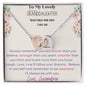Interlocking Hearts Necklace - To My Lovely Granddaughter