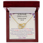 Interlocking Hearts Necklace - To My Lovely Granddaughter - Love, Nana