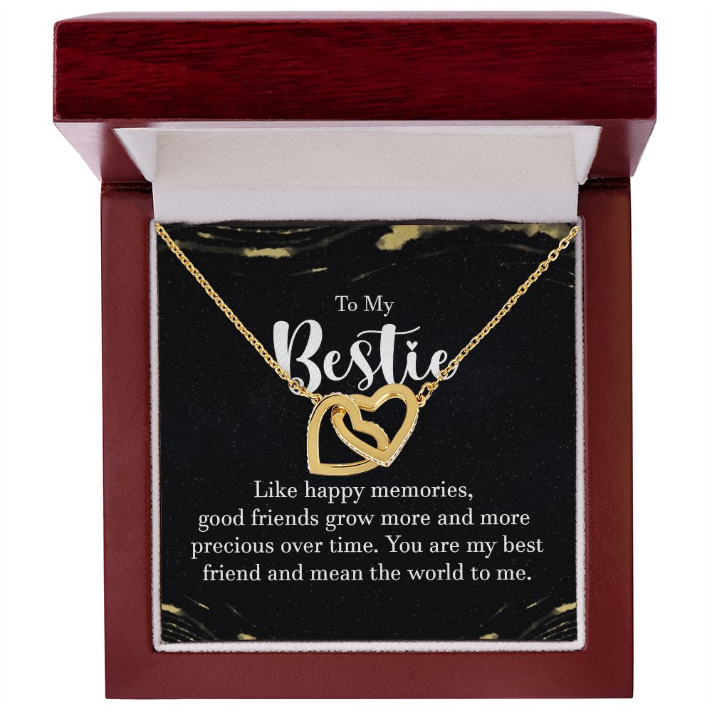 Interlocking Hearts Necklace - To My Bestie
