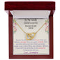 Interlocking Hearts Necklace - To My Lovely Granddaughter
