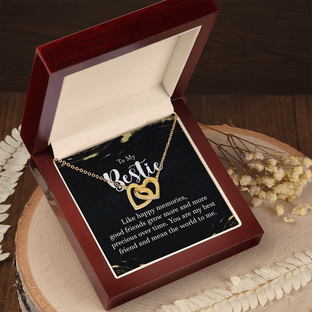 Interlocking Hearts Necklace - To My Bestie