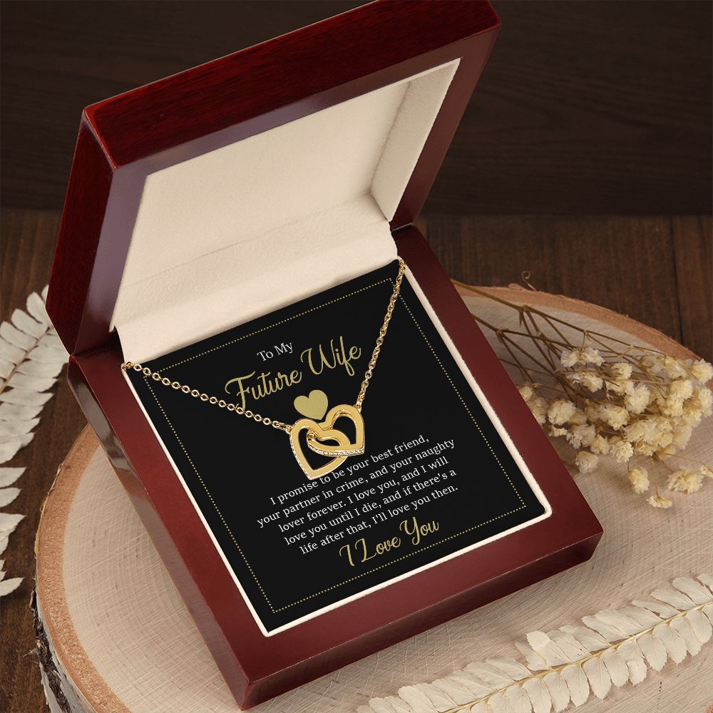 Interlocking Hearts Necklace - To My Future Wife