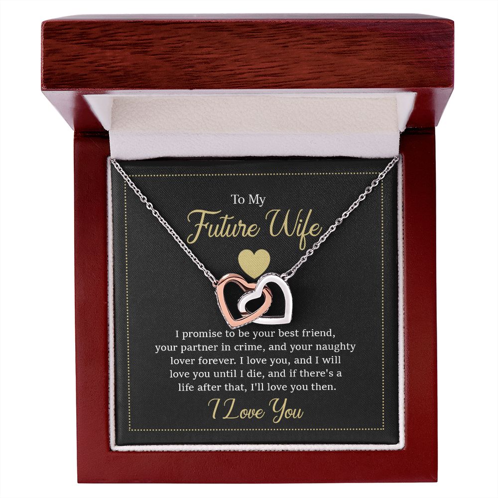 Interlocking Hearts Necklace - To My Future Wife