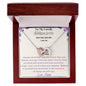 Interlocking Hearts Necklace - To My Lovely Granddaughter - Love, Nana