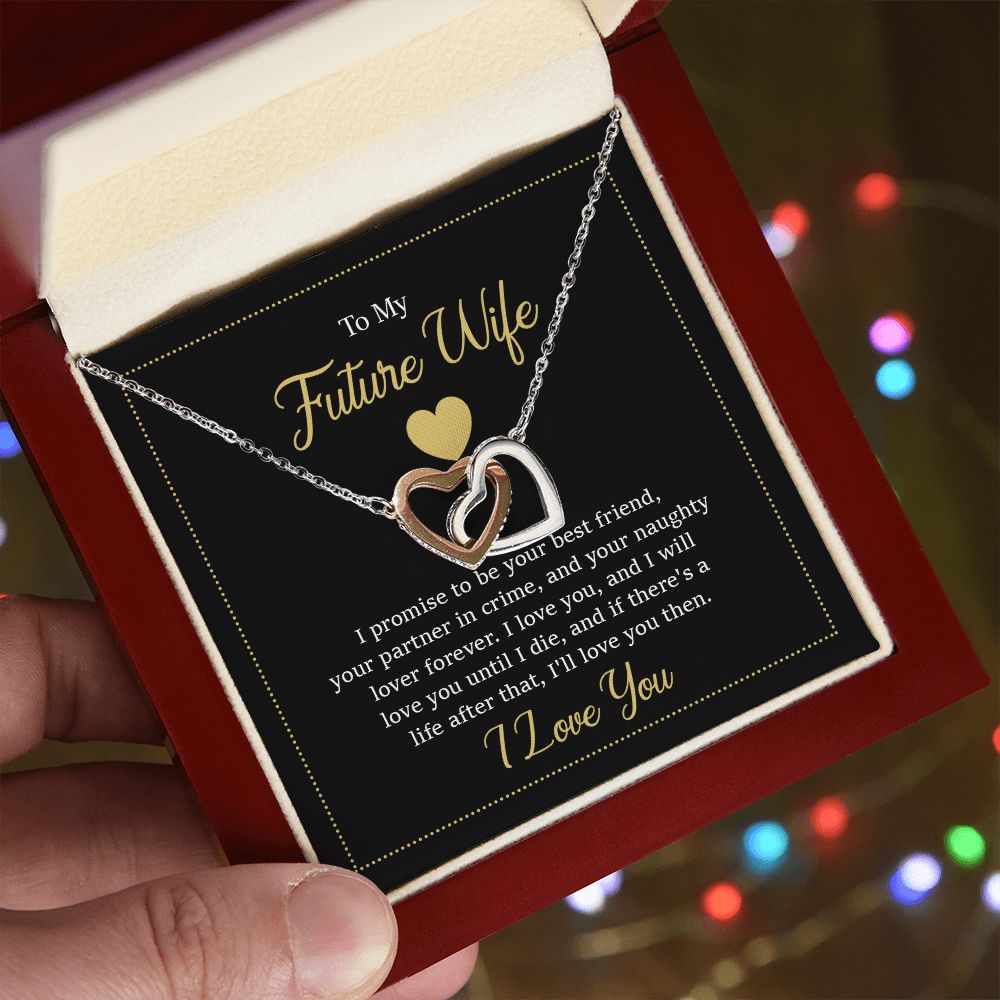Interlocking Hearts Necklace - To My Future Wife