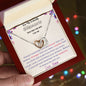 Interlocking Hearts Necklace - To My Lovely Granddaughter - Love, Nana