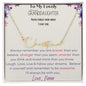 Signature Name Necklace - To My Lovely Granddaughter - Love, Nana