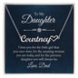 Heart Name Necklace - To my daughter - I love you