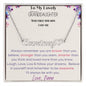 Heart Name Necklace - To My Lovely Granddaughter. Love Nana