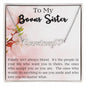 Heart Name Necklace - To My Bonus Sister
