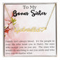 Heart Name Necklace - To My Bonus Sister