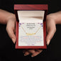 Heart Name Necklace - To My Lovely Granddaughter. Love Nana