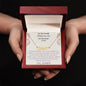 Heart Name Necklace - To My Lovely Granddaughter, Love Grandma