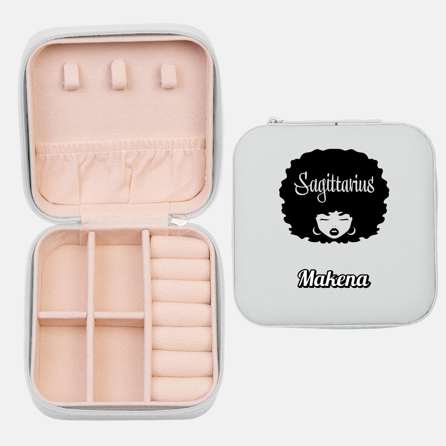Personalized Jewelry Travel Case - Sagittarius