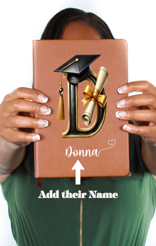 Graduation Memory Journal – Personalized with Name & Initial