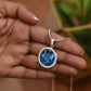 Blue Dragon - Luxury Graphic Circle Necklace