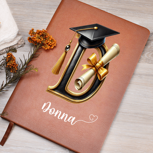 Graduation Memory Journal – Personalized with Name & Initial
